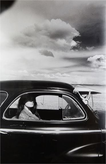 Untitled, woman in a car by Marc Hispard, circa 1990