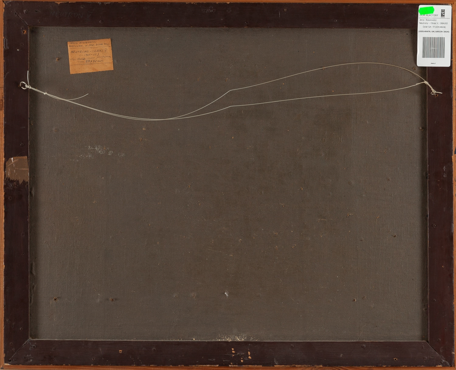 Artwork by Jerzy Rosolowicz, Neutrons – Painting V, Made of oil