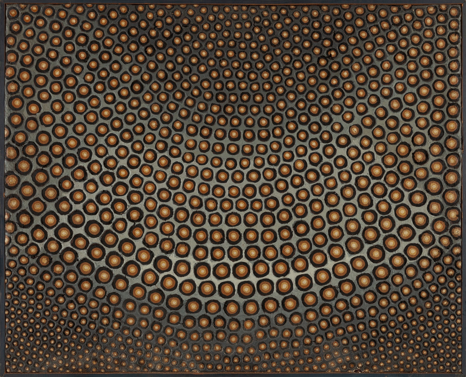 Artwork by Jerzy Rosolowicz, Neutrons – Painting V, Made of oil
