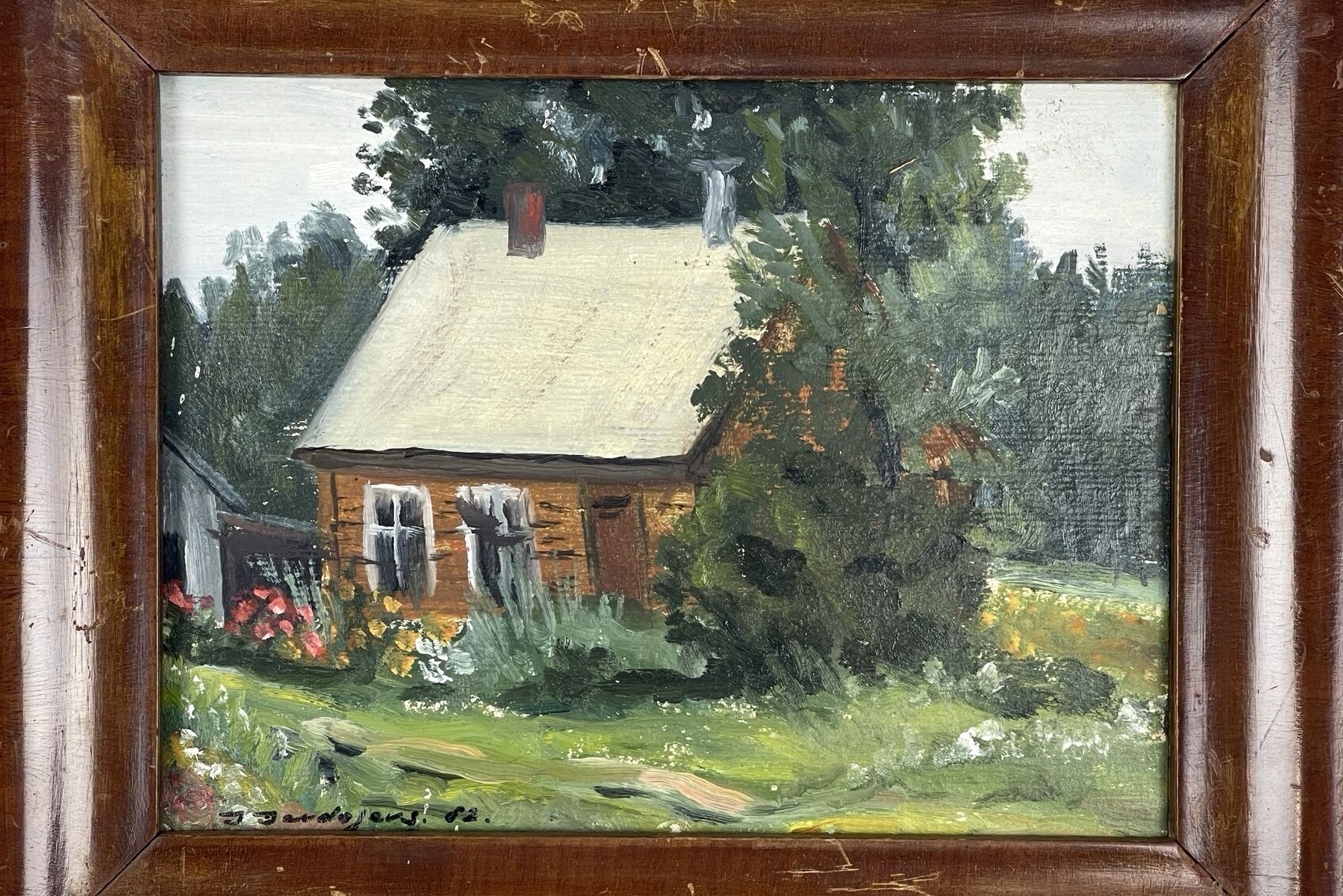 Artwork by Semiconductor, Cardboard, Oil, Made of cardboard, oil