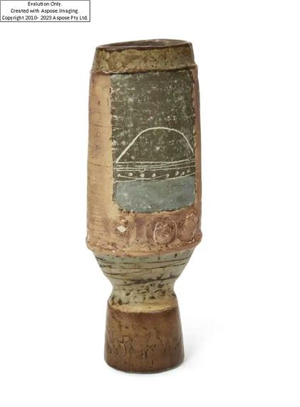 Bernard Rooke | Early footed cylindrical vase (1961) | MutualArt