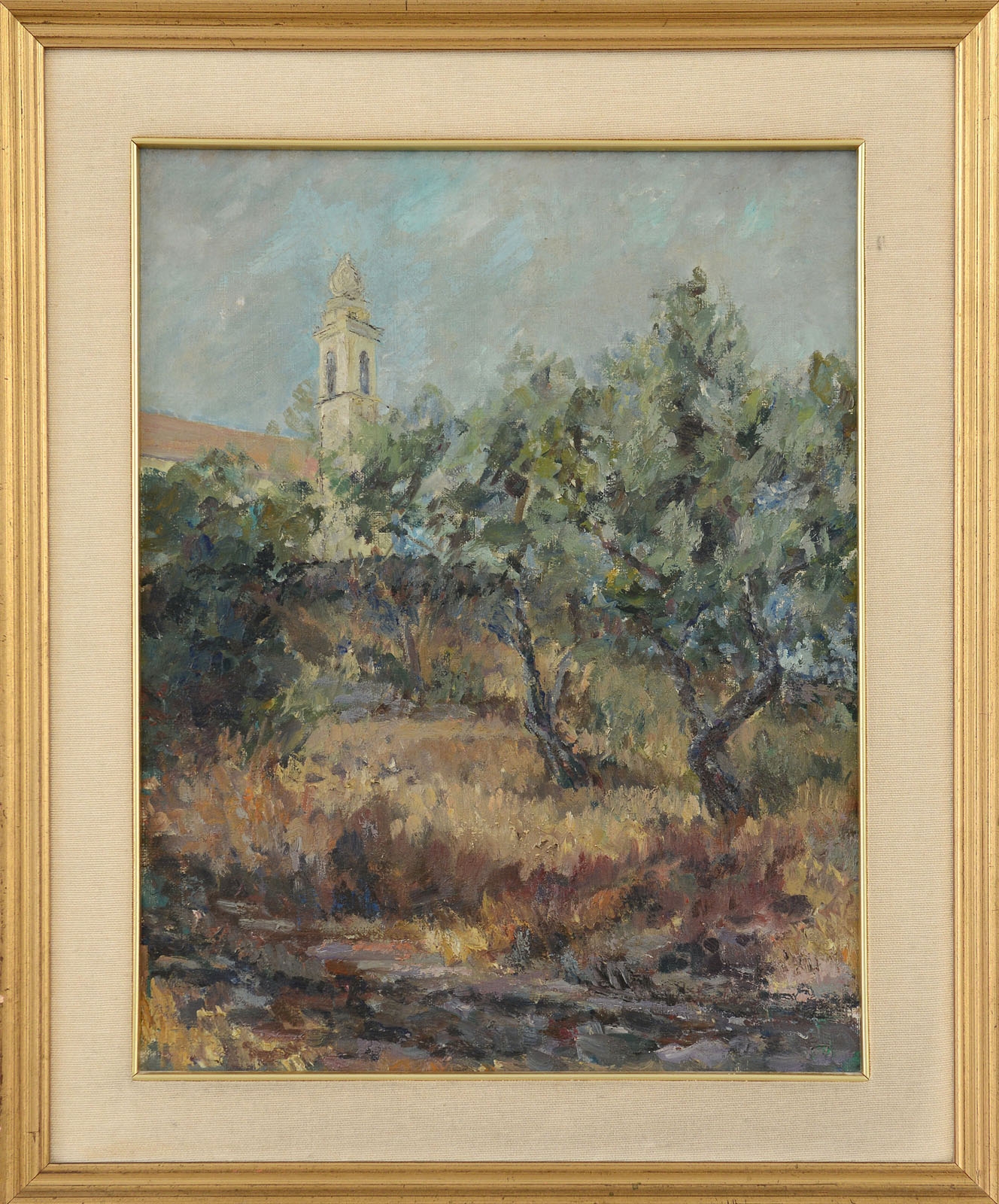 Artwork by Magda Szabó, Landscape, Made of oil on canvas