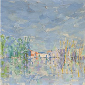 Percepción de ritmos tonales en la laguna, 1976 - Emilio Lethimonier