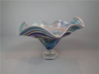 René COURSON (1940-2012), Coupe en verre - René Courson