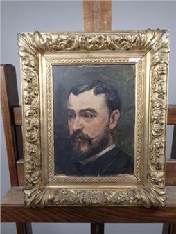 MAURICE JEANNIN (1867-1907). &quot;Portrait d'homme - Maurice Jeannin