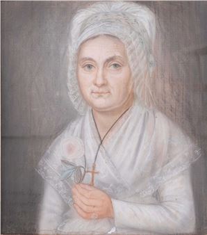 Joseph Augustus AUGE (XIX) "Femme à la rose" pastel signée en bas à gauche et daté 1809 51 - Joseph Augustus Auge