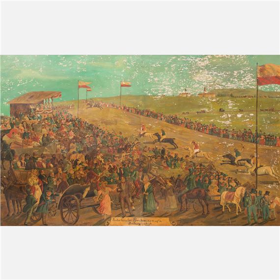 horse race by Reinhold Hanisch, 1826