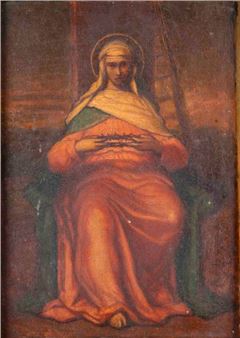 Mary and the Crown of Thorns - Jules L. Vibert