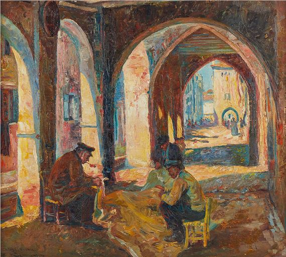 (Wien 1886-1963 Baden-Baden) "Chioggia" by Franz Kienmayer, 1921