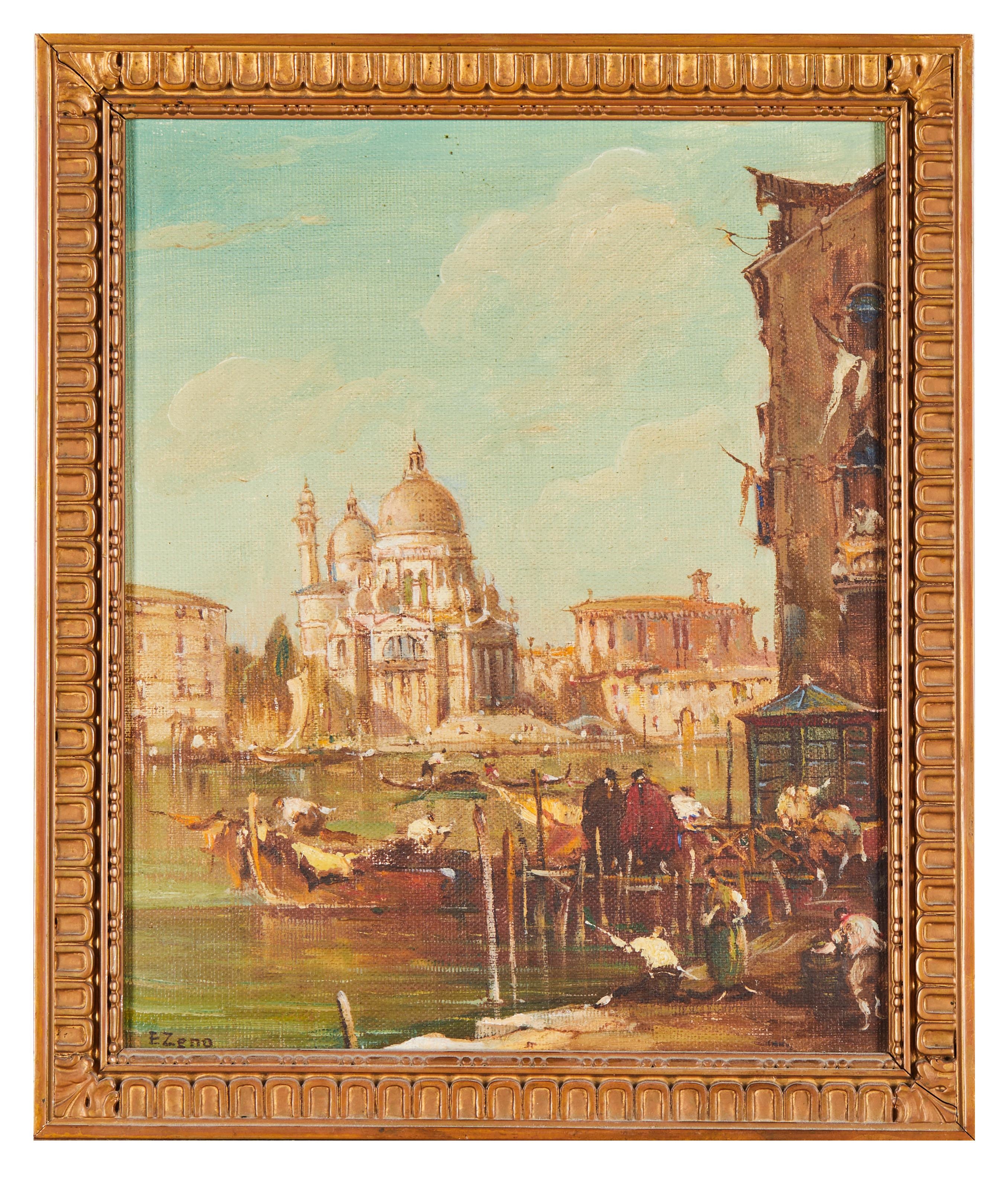 Artwork by E. Zeno, (Italien um 1880) Venedig, Made of Öl auf Leinwand