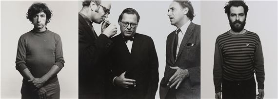Richard Avedon (American, 1923-2004) 'The Chicago Seven sessions'set of three gelatin silver by Richard Avedon, 1971