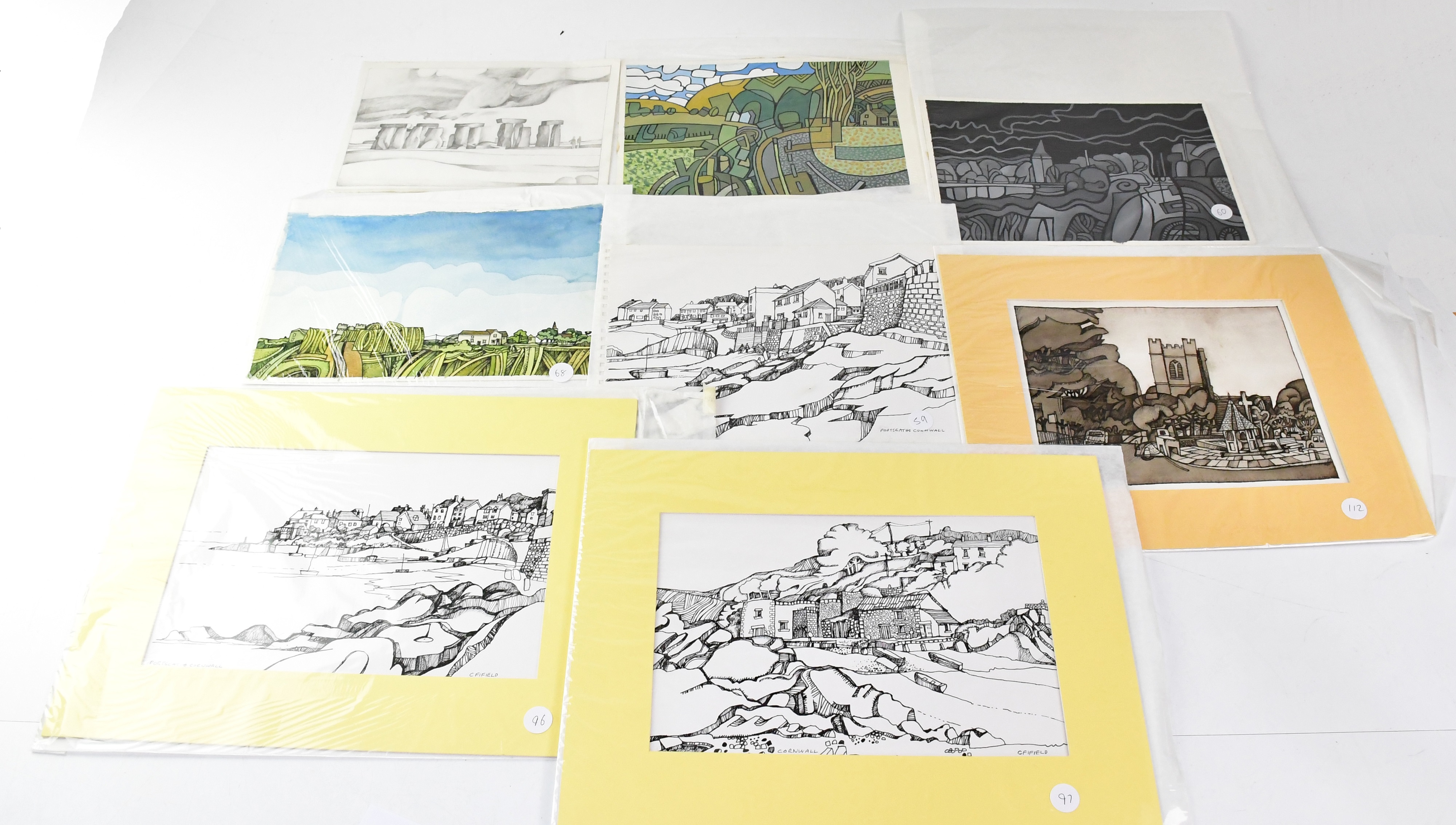 Colin Fifield | COLIN FIFIELD (1940-2022); nineteen various artworks on ...