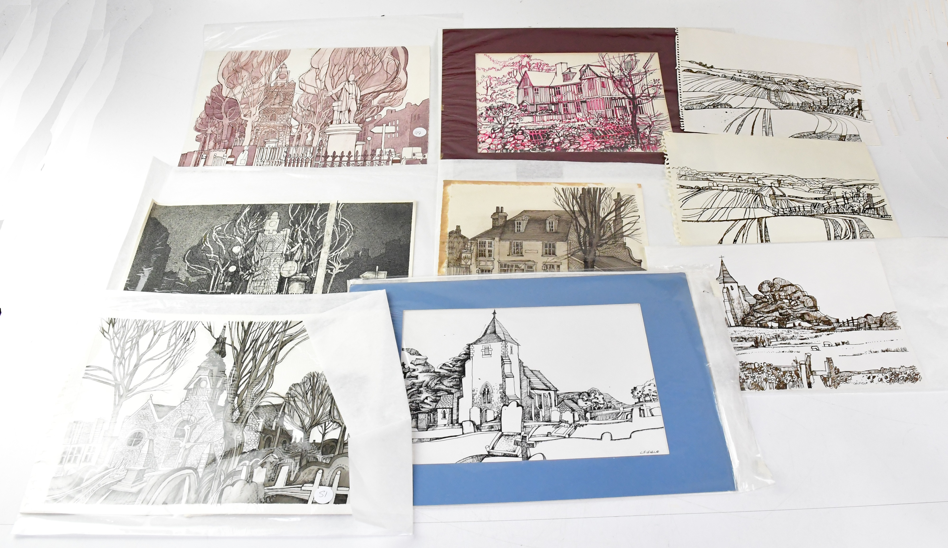 Colin Fifield | COLIN FIFIELD (1940-2022); nineteen various artworks on ...
