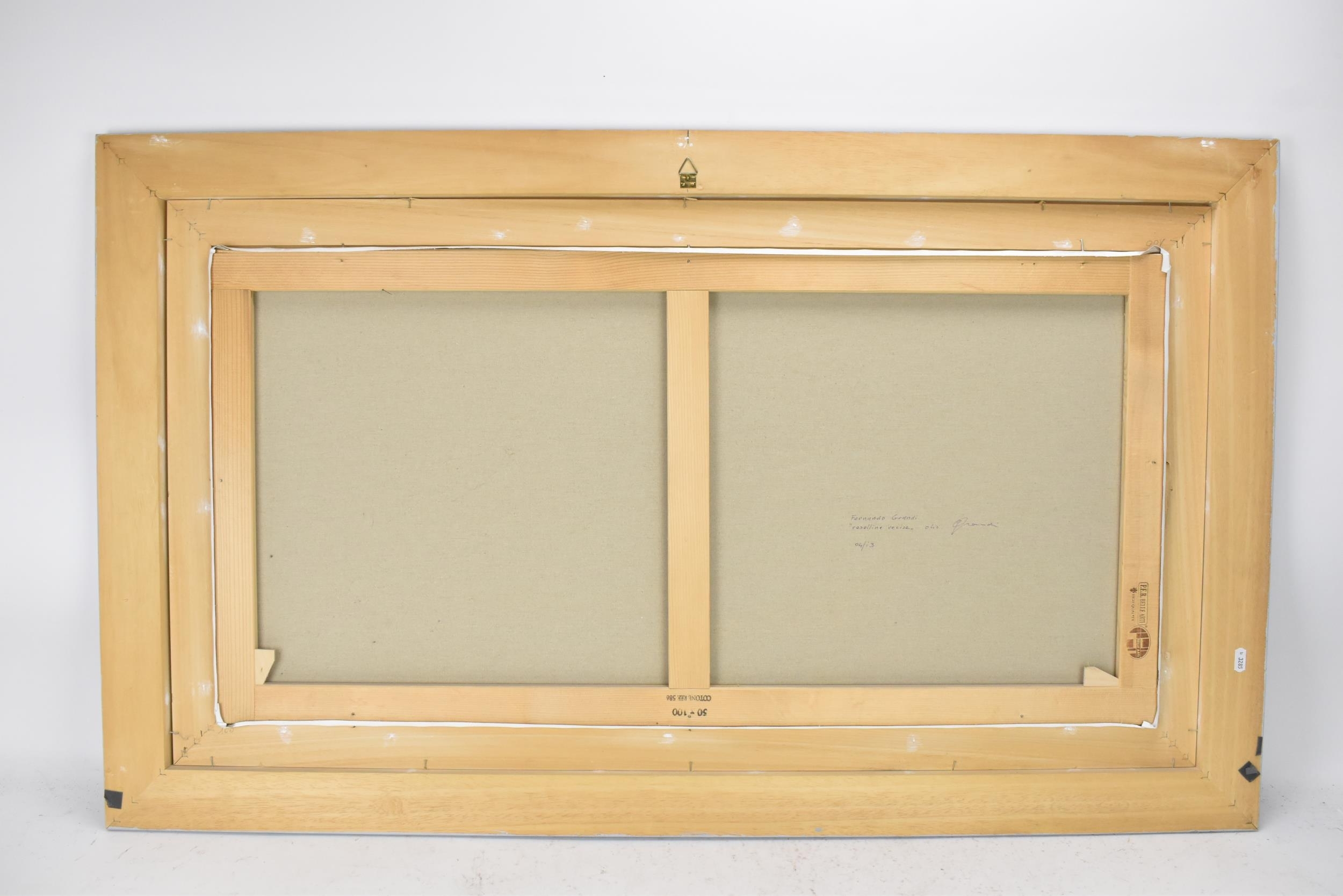 Artwork by Fernando Grandi, Fernando Grandi (B.1946) An oil on canvas still life entitled 'roselline recise, Made of oil on canvas