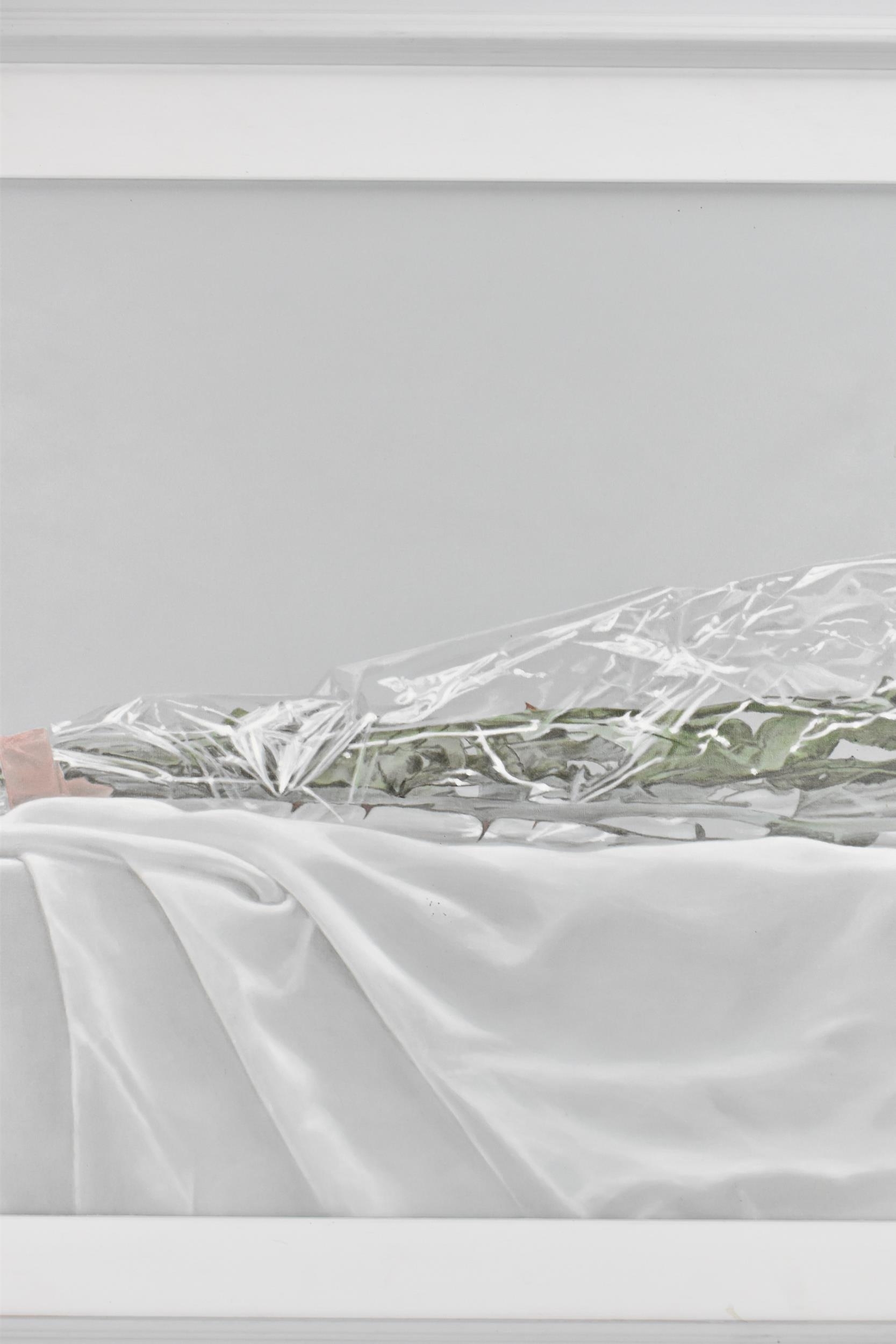 Artwork by Fernando Grandi, Fernando Grandi (B.1946) An oil on canvas still life entitled 'roselline recise, Made of oil on canvas