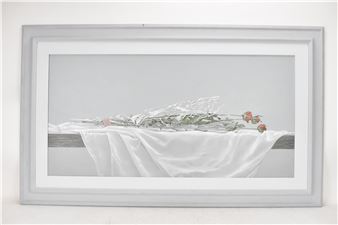 Fernando Grandi (B.1946) An oil on canvas still life entitled 'roselline recise - Fernando Grandi