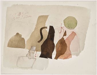 Julius Bissier: Aquarelle et encre sur papier - Ditesheim & Maffei Fine Art