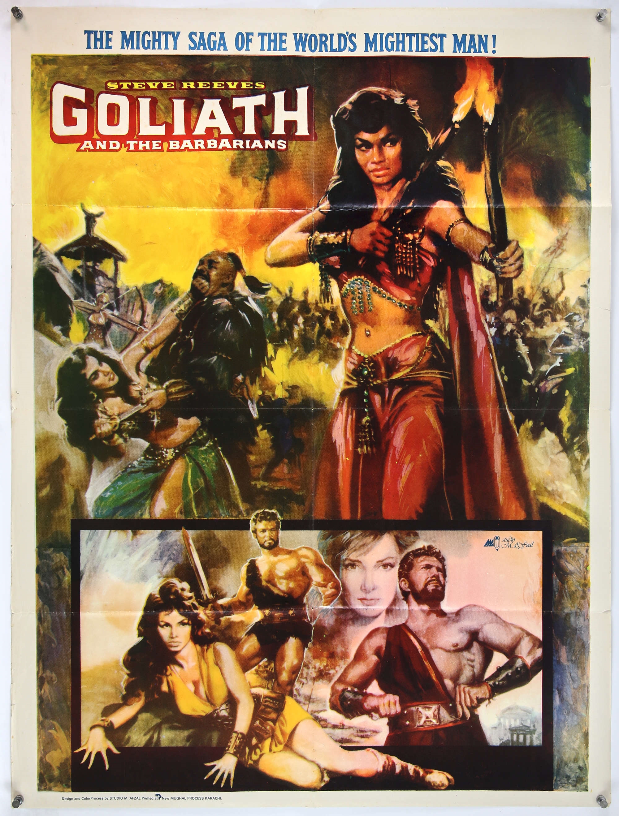 Steve Reeves Goliath And The Barbarians The Terror Barbarians Goliath