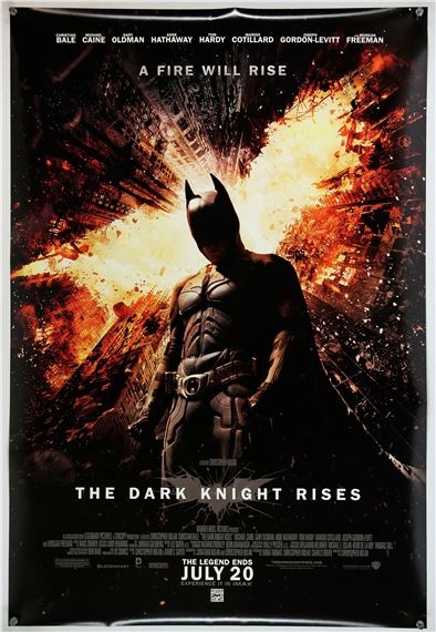 The Dark Knight Rises (2012), US 1 Sheet, advance, 40 x27 inches, rolled, double sided - Christopher Nolan