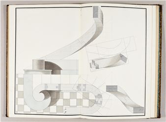 Album with 42 outline drawings and a map of Belgium from the military academy - Paul de Bonhome