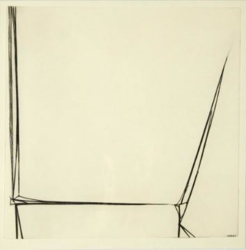 Erich Hauser | Vertical and horizontal line composition (1965) | MutualArt