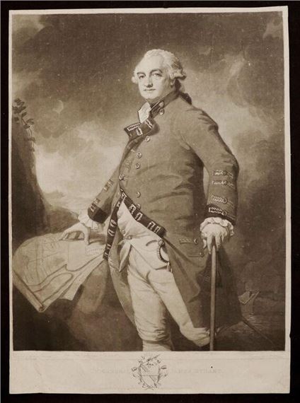 General James Stuart, 18th. C. Mezzotint by George Romney, 18th century