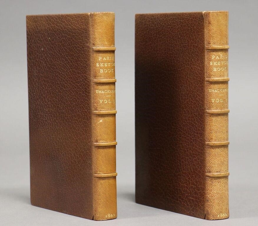 Artwork by William Makepeace, Bindings] Thackeray, Paris Sketch Book, Made of other illustrations