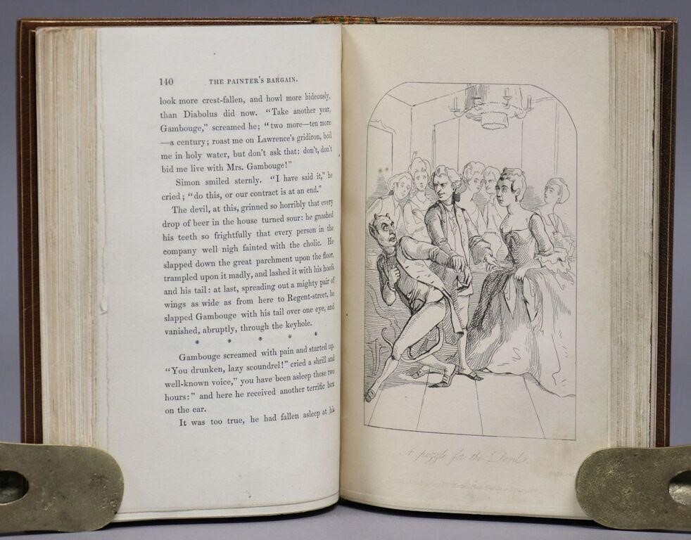 Artwork by William Makepeace, Bindings] Thackeray, Paris Sketch Book, Made of other illustrations