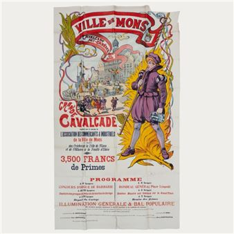 Affiche Grande Cavalcade, 1900 - Alfred Menu