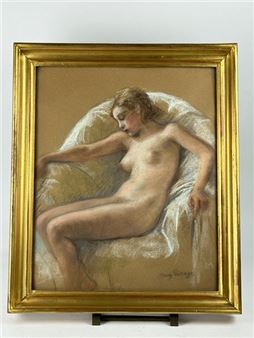 Marguerite PUTSAGE (1868-1946) Nude Woman... - Lot 100 - Vermot et Associés - Marguerite Putsage