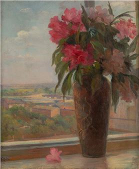 Flowers in the window - Emilia Wylezynska