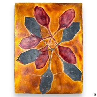 Marlene Rose (USA 1967) Heavy Art Glass Plaque - Marlene Rose