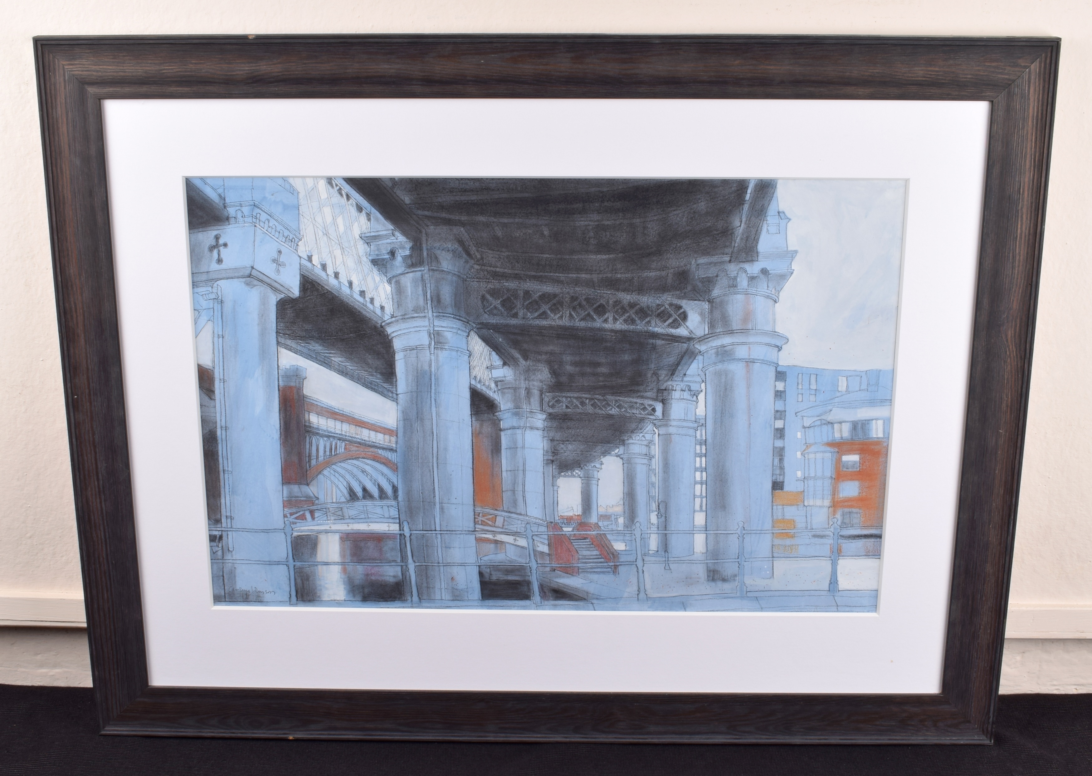 Artwork by Caroline Johnson, Underneath the motorway, Made of mixed media