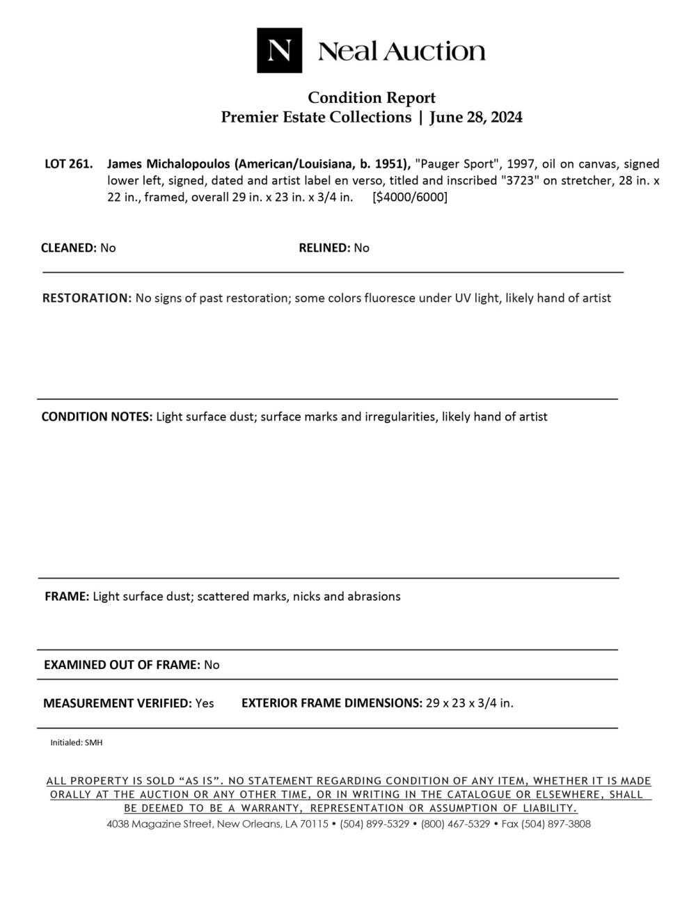 Artwork by James Michalopoulos, Pauger Sport, Made of oil on canvas