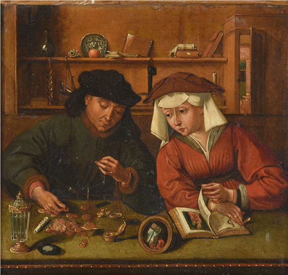 Quentin Massys | The Moneychanger and his Wife (1514) | MutualArt