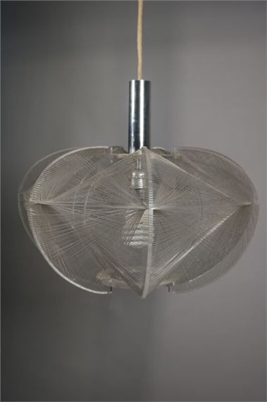 Paul SECON (1916-2007) Suspension plexiglass et fils de nylon - 39 x 44 cm by Paul Secon