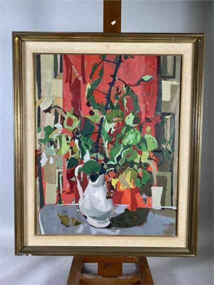 Pierre THERON (1918-2000) Wild fruits Oil on canvas signed lower right by Pierre Theron