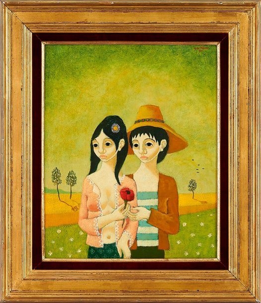 Artwork by Alain Thomas, Alain THOMAS (1942, Made of oil on isorel