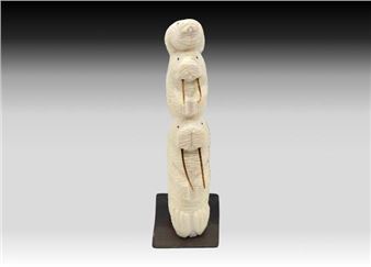 Totemic Walruses on Baleen Base - Robert Apatiki