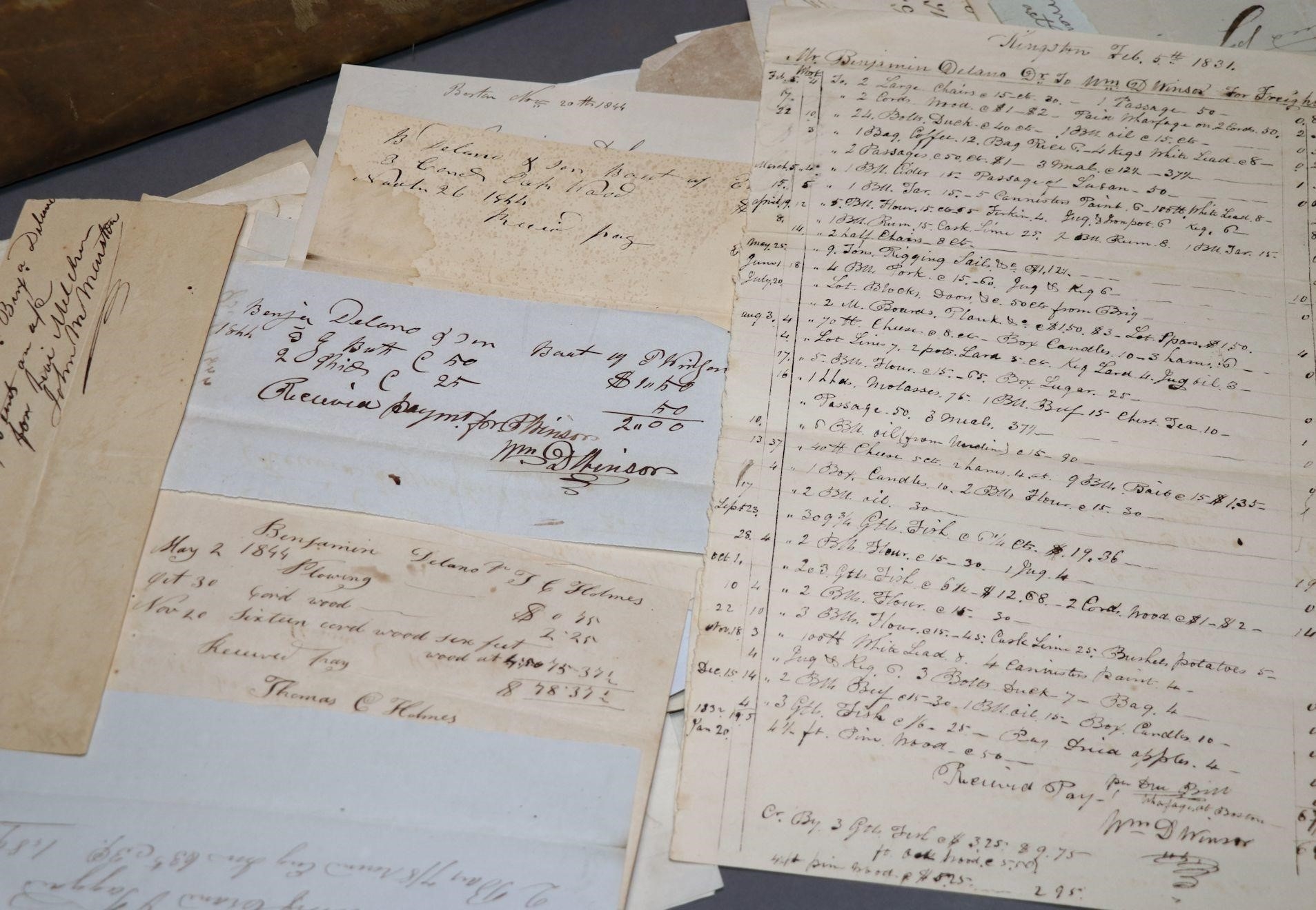 Artwork by John Howe, American Shipping, Delano Archive and Trunk, Made of leather