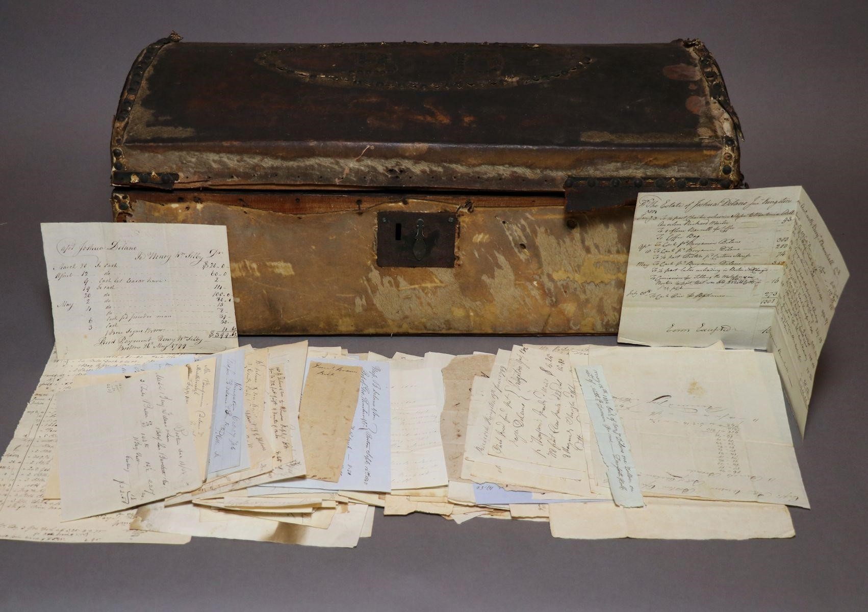 Artwork by John Howe, American Shipping, Delano Archive and Trunk, Made of leather