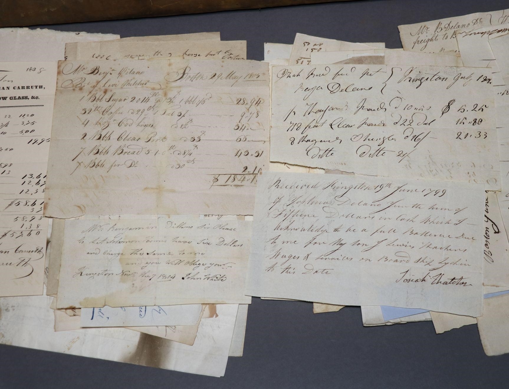 Artwork by John Howe, American Shipping, Delano Archive and Trunk, Made of leather