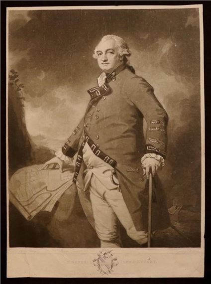 General James Stuart, 18th. C. Mezzotint by George Romney, 18th century