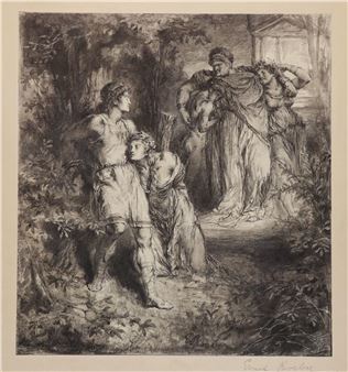 Etching] Ernst Roeber. "Kaiser Nero by Ernst Roeber, 1800