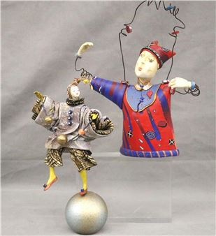 Tea with Celeste and Figural Sculpture - Laura Balombini