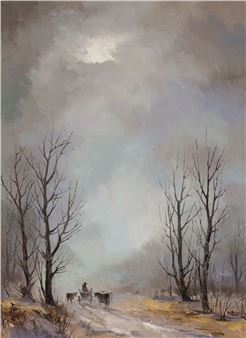 PEJZAŻ JESIENNY - Josef Łącki