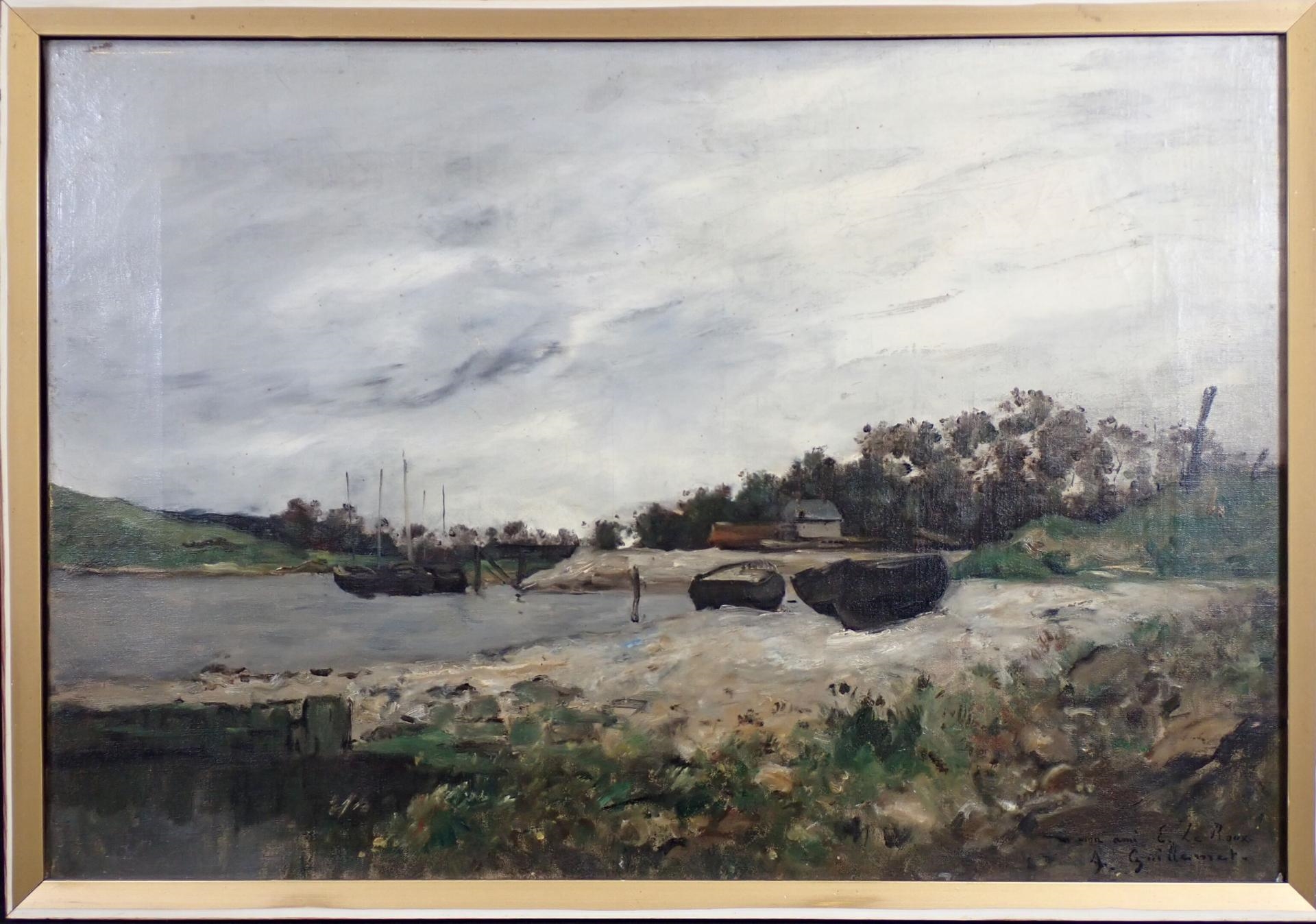 Artwork by Jean Baptiste Antoine Guillemet, Bord de mer, Made of Oil on canvas