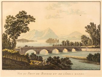 Vue du Pont de Baveno et de l’Isola Madre - Maximilien De Meuron