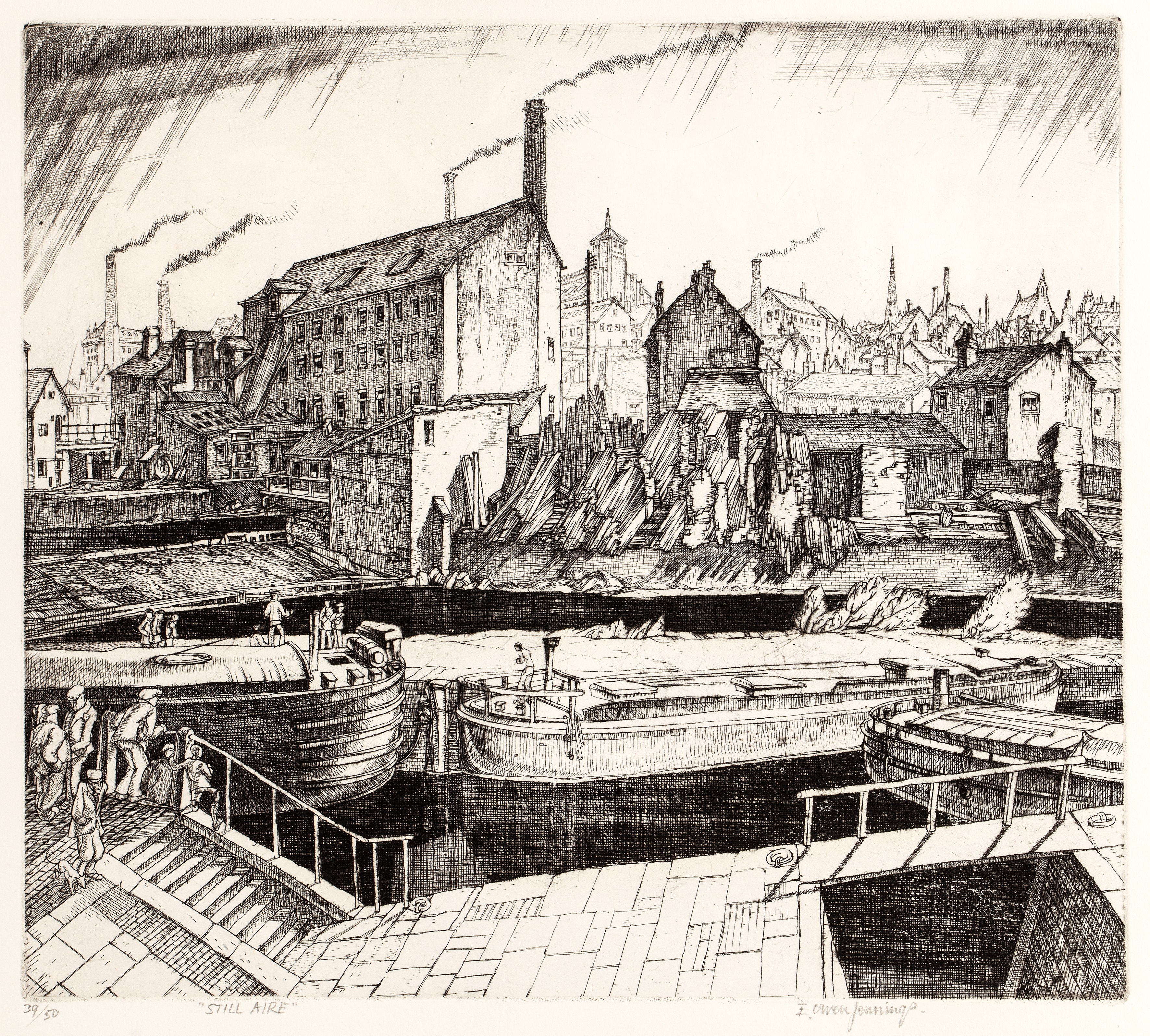 Artwork by Edgar Owen Jennings, Still Aire, Made of etching