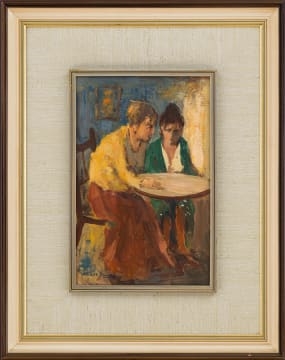Alexander Rose-Innes | Two Women Seated at a Table | MutualArt